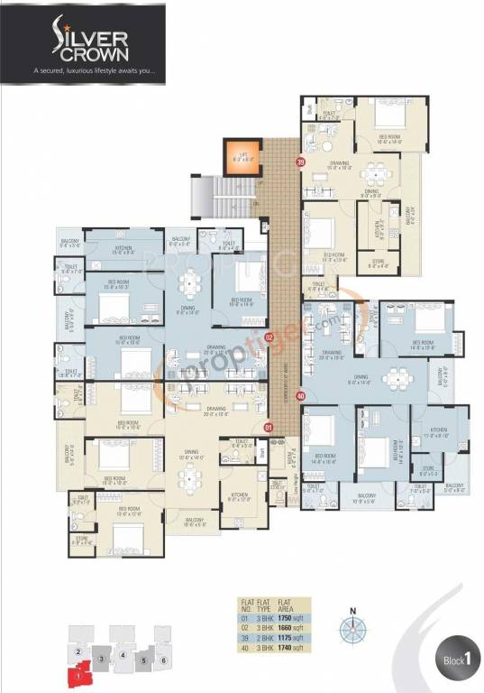 Images for Cluster Plan of Vardhman Silver Crown
