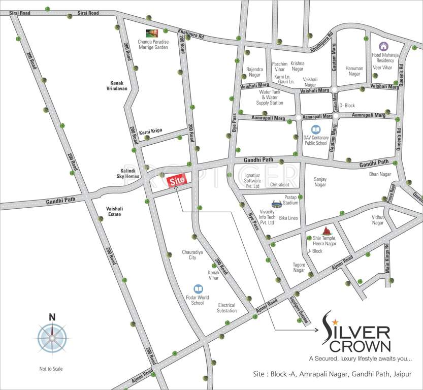 silver crown Images for Location Plan of Vardhman Silver Crown