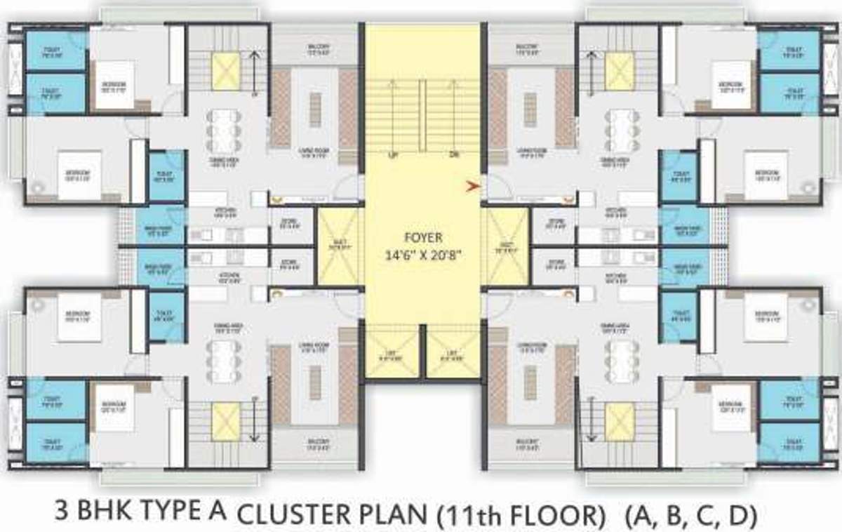 shree vishnudhara gardens Images for Cluster Plan of Art Shree Vishnudhara Gardens