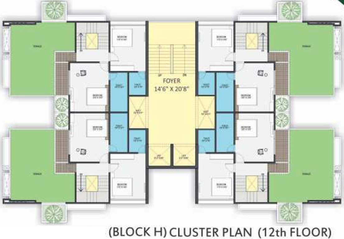 shree vishnudhara gardens Images for Cluster Plan of Art Shree Vishnudhara Gardens