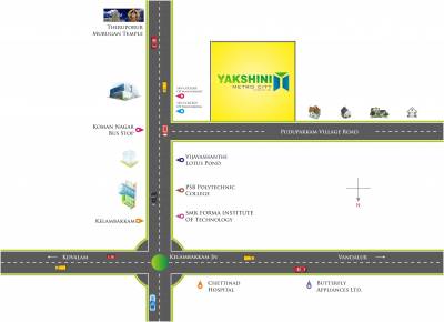 Images for Location Plan of Manju Yakshini Metro City