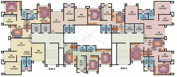  caribbean Wing A Cluster Plan