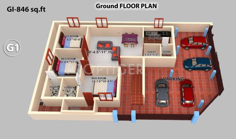 Images for Cluster Plan of Geejay Homes Kabilar Corners