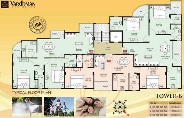 Images for Cluster Plan of Vardhman Group Vardhman Residency