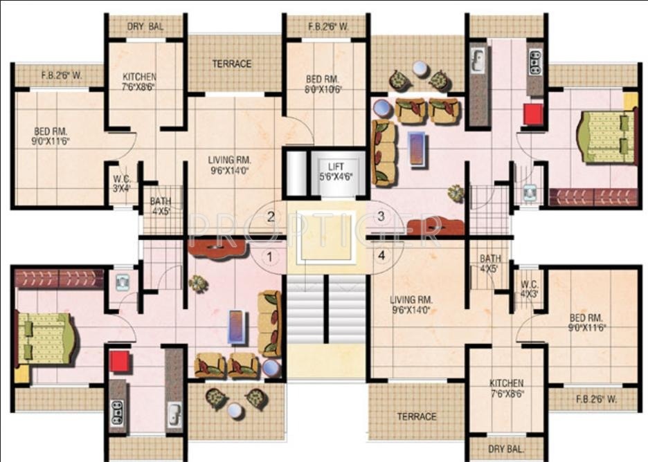  valley Wing A Cluster Plan