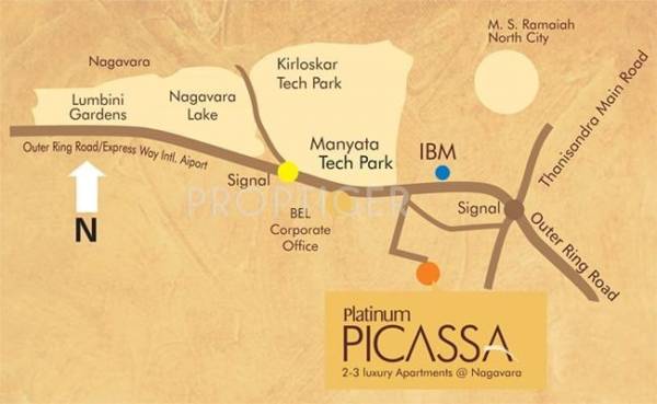Nakshatra Upscale Platinum Picassa Location Plan