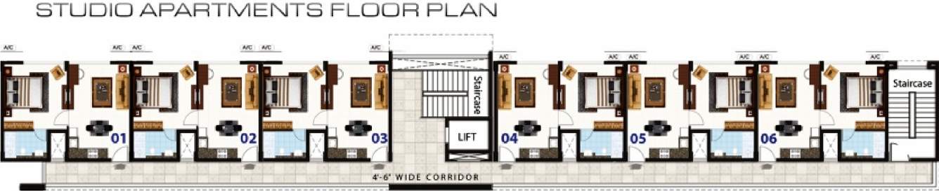 aster studio apartments Images for Cluster Plan of DN Aster Studio Apartments