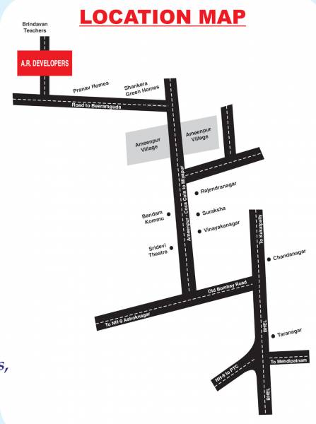 Location Plan a-r-brindhavan-teachers-colony Location Plan