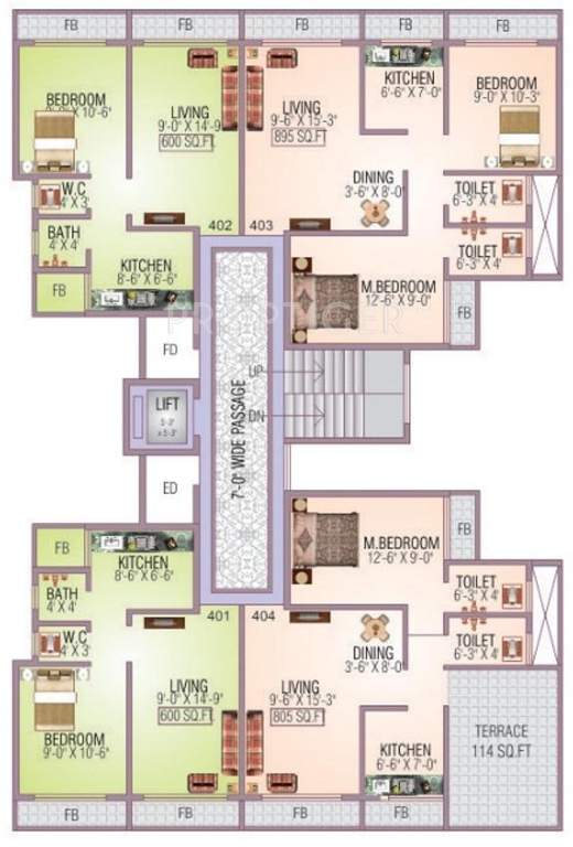 Images for Cluster Plan of Ekdant Ekdant Apartment
