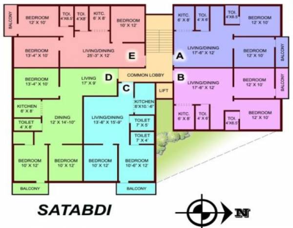 Tower A Cluster Plan rail-view Tower A Cluster Plan