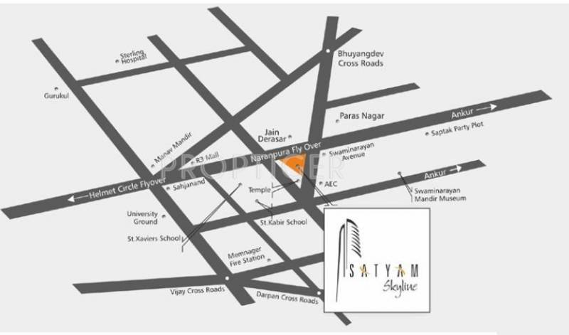 Images for Location Plan of Satyam Developers Skyline