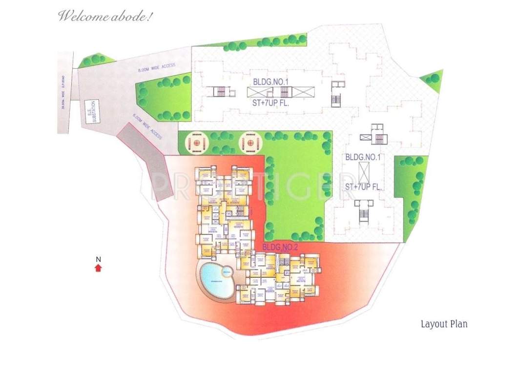  sai dham towers Images for Layout Plan of Raunak Sai Dham Towers
