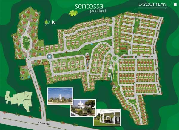 Layout Plan Satyam Developers Sentossa Greenland Layout Plan