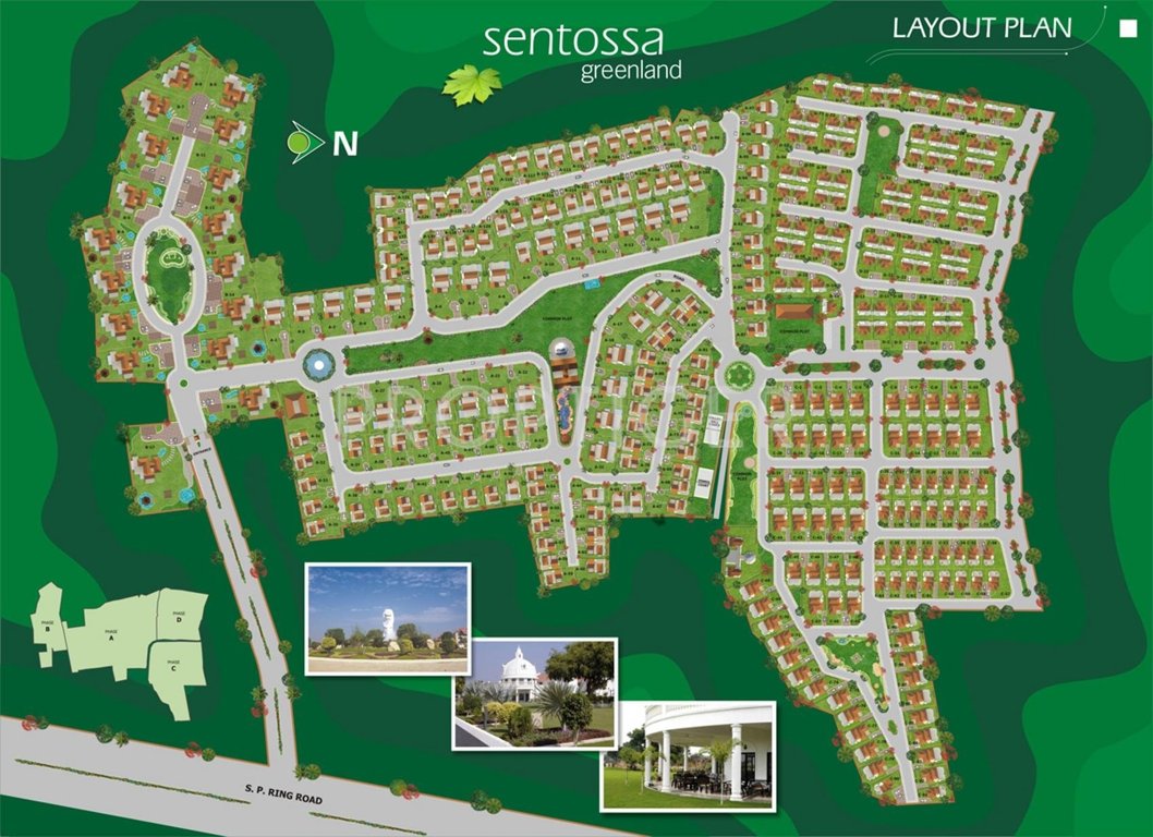 Satyam Developers Sentossa Greenland Layout Plan