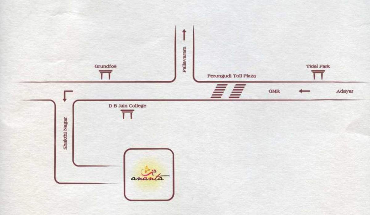  ananta villa Location Plan