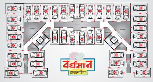 Tower D Cluster Plan for Car Parking Floor vardhaman-township Tower D Cluster Plan for Car Parking Floor