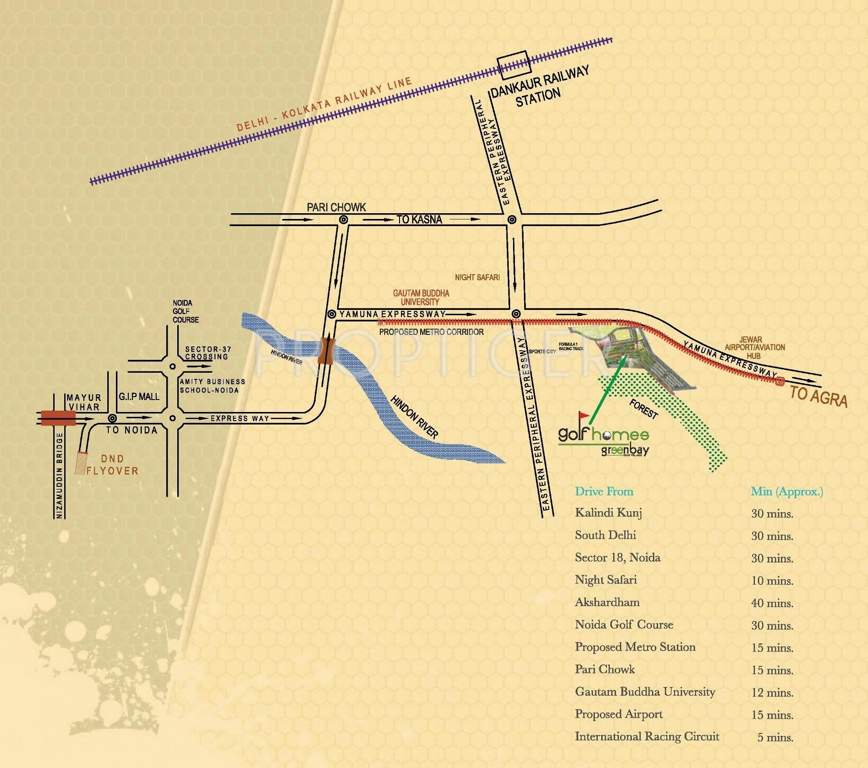  greenbay golf homes Images for Location Plan of Orris Greenbay Golf Homes