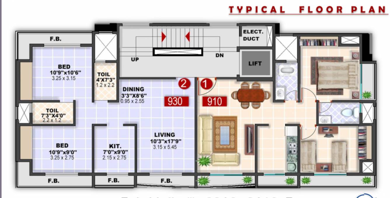 plaza Tower A Cluster Plan