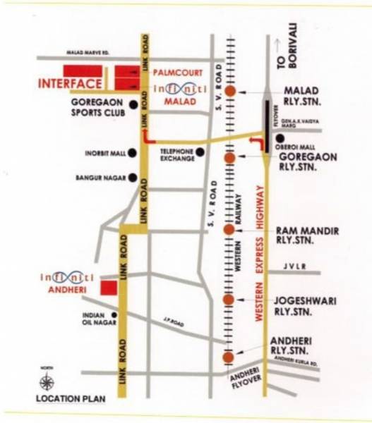  k-raheja-interface-heights Location Plan