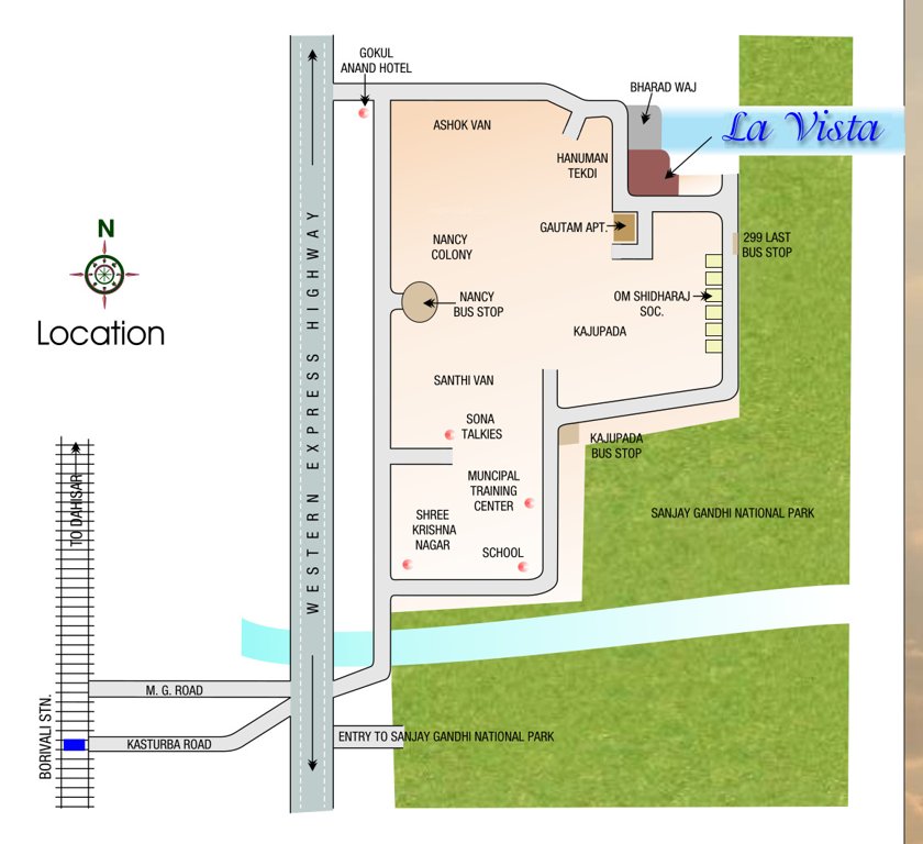 la vista Location Plan