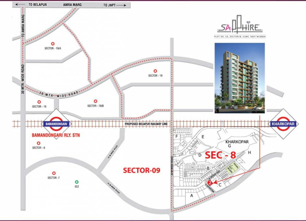 sapphire Location Plan