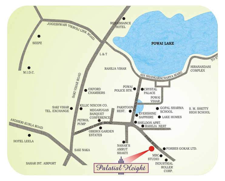  palatial height Location Plan