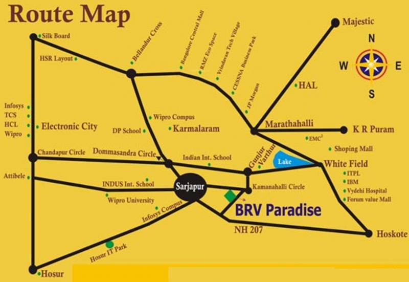 Images for Location Plan of Mathrushree BRV Paradise