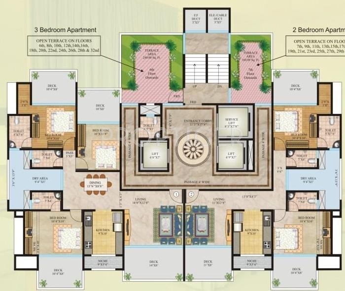 Images for Cluster Plan of Neev Ivory Tower