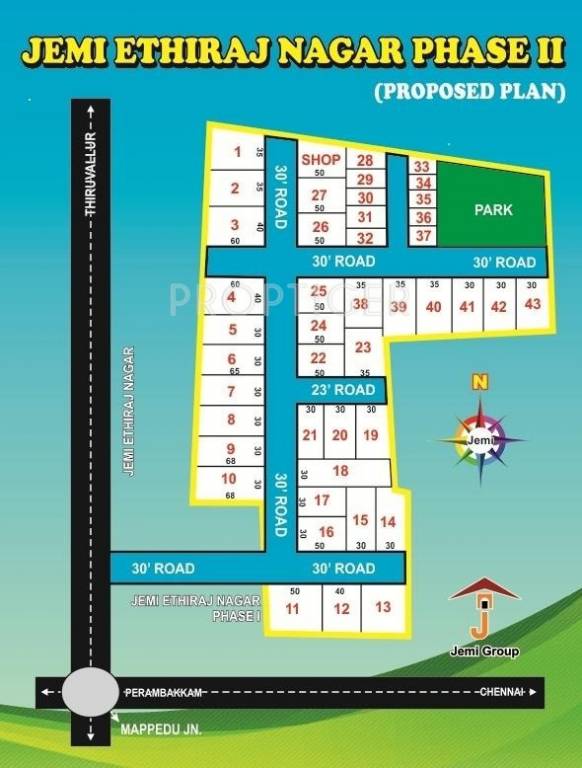 Images for Layout Plan of Jemi Ethiraj Nagar Phase II