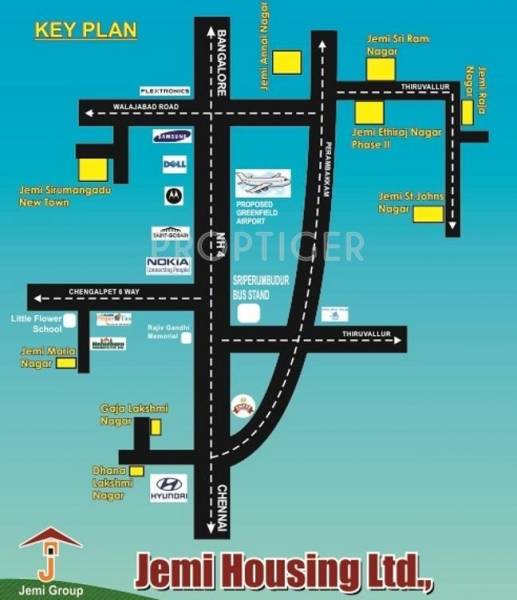 Images for Location Plan of Jemi Ethiraj Nagar Phase II
