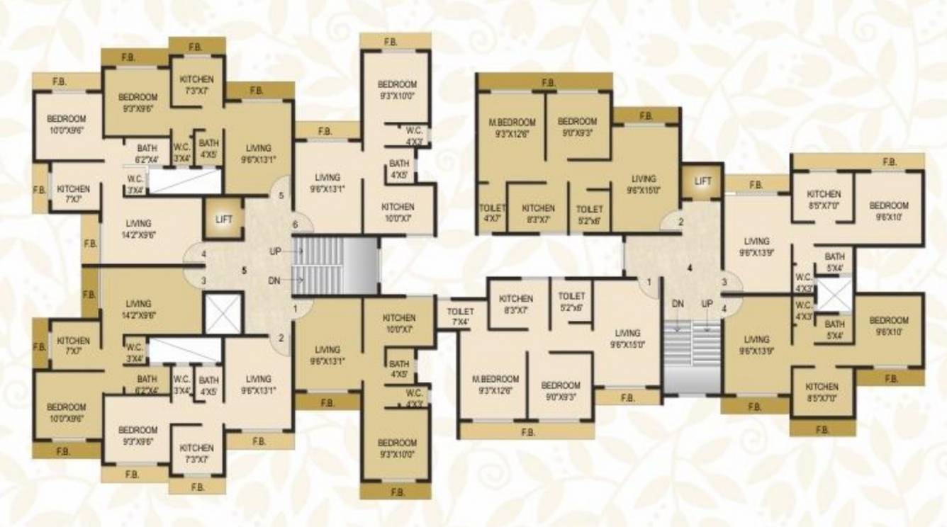 orchid residency Tower A Cluster Plan