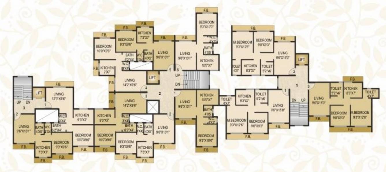 orchid residency Tower A Cluster Plan