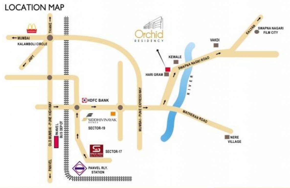 orchid residency Location Plan