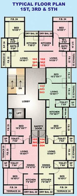 Images for Cluster Plan of Ruchi Parshva Heights