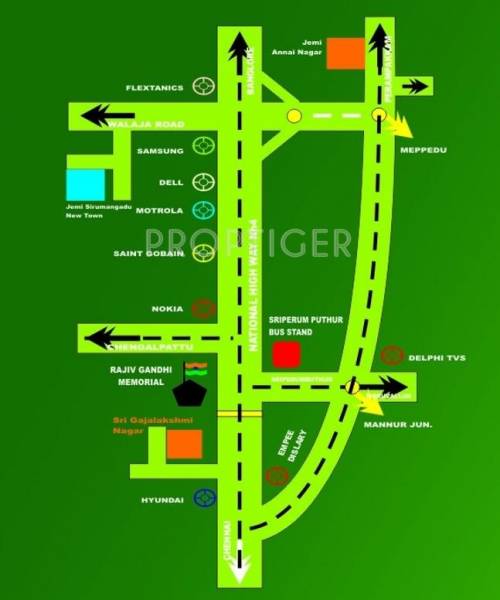 Jemi Housing Annai Nagar Location Plan