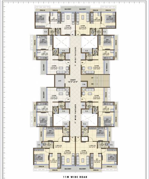  bhavesh-oasis Tower A Cluster Plan