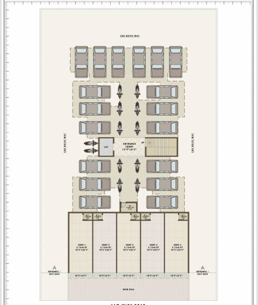  bhavesh-oasis Tower A Cluster Plan