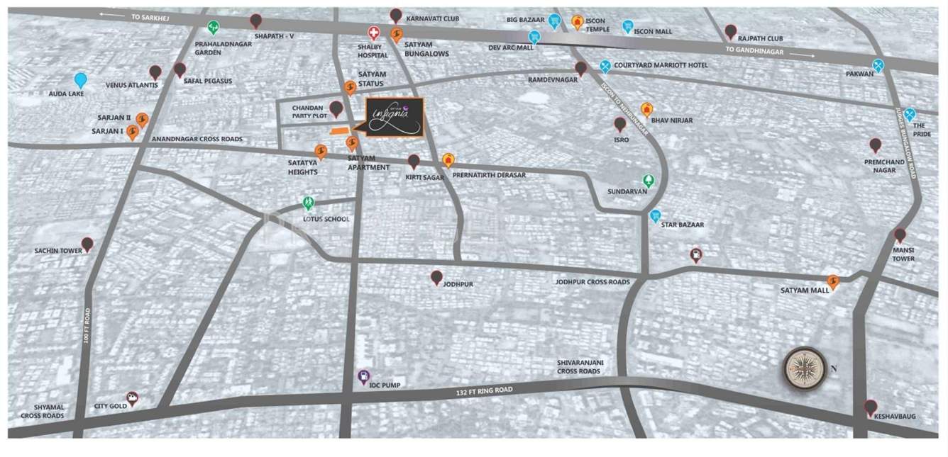  insignia Images for Location Plan of Satyam Insignia