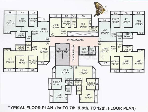 Images for Cluster Plan of Morya Realtors M B Tower