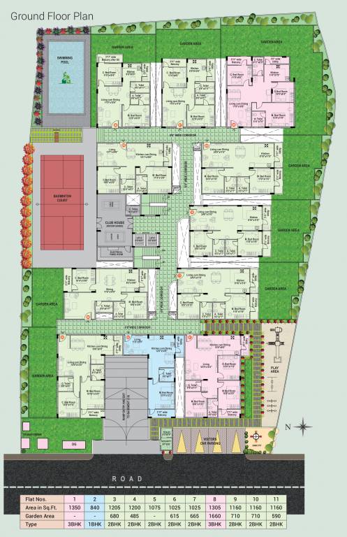  habitat Tower A Cluster Plan For Ground Floor 