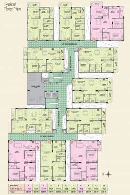  habitat Tower A Cluster Plan For Typical Floor