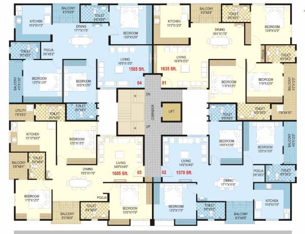  el-dorado Tower A Cluster Plan