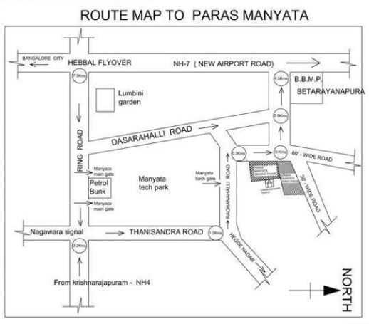  manyata-apartment Location Plan