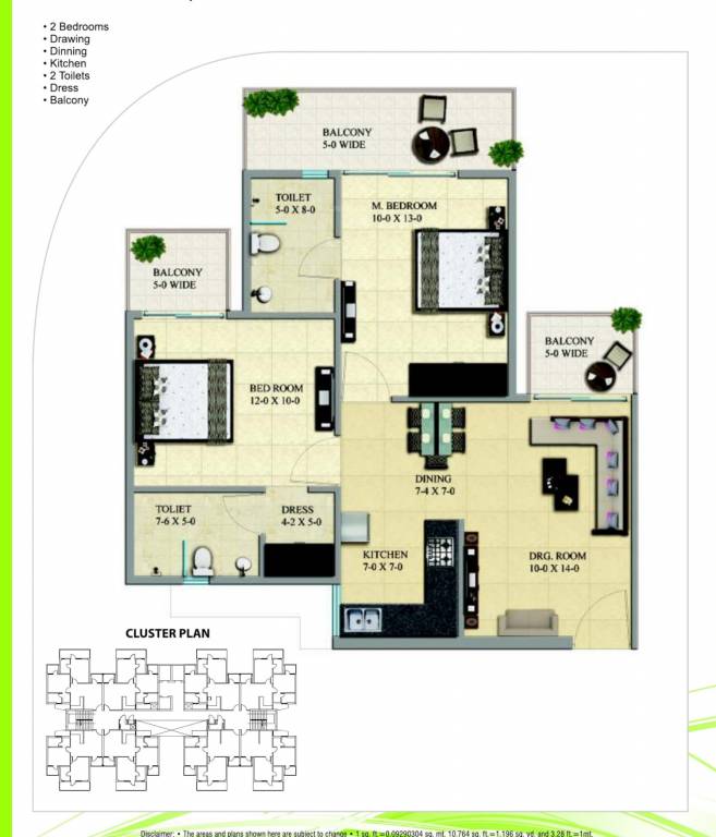  gaur city 2 16th avenue Tower A Cluster Plan
