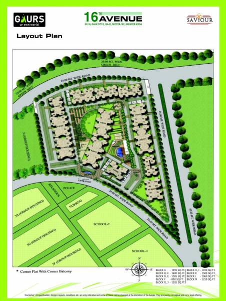  gaur-city-2-16th-avenue Layout Plan