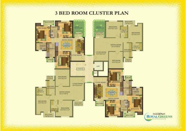 Tower A Cluster Plan crescent-parc-royal-greens-phase-1 Tower A Cluster Plan