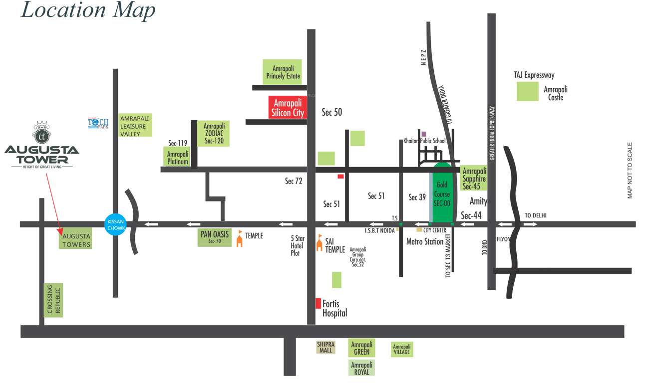 augusta tower Images for Location Plan of Amrapali Augusta Tower