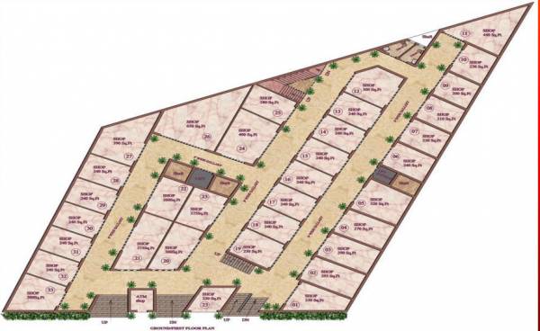 Tower A Cluster Plan For Ground Floor a-square Tower A Cluster Plan For Ground Floor