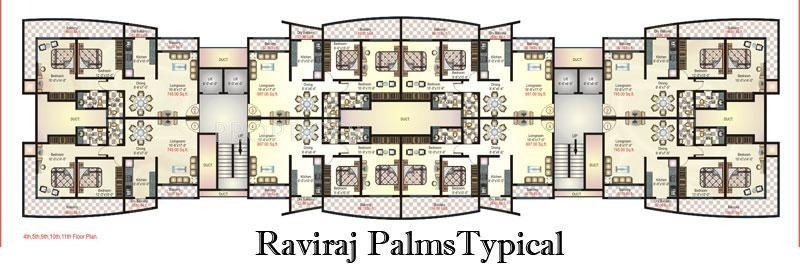 Images for Cluster Plan of Marwin Raviraj Palms