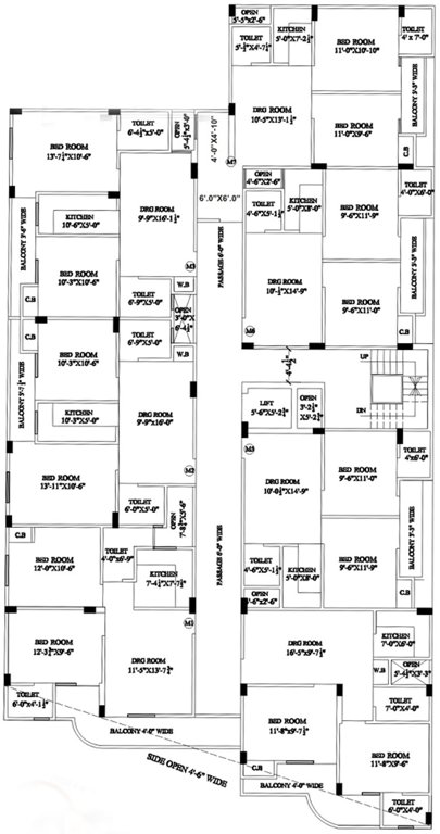 Images for Cluster Plan of Dreamz Hardik Tower 1
